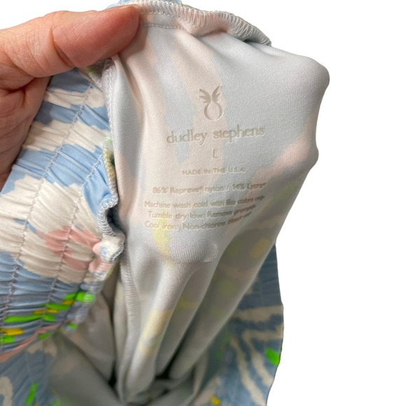 Dudley Stephens Pastel Island Ikat elastic waist draw string paints - L - Picture 7 of 8